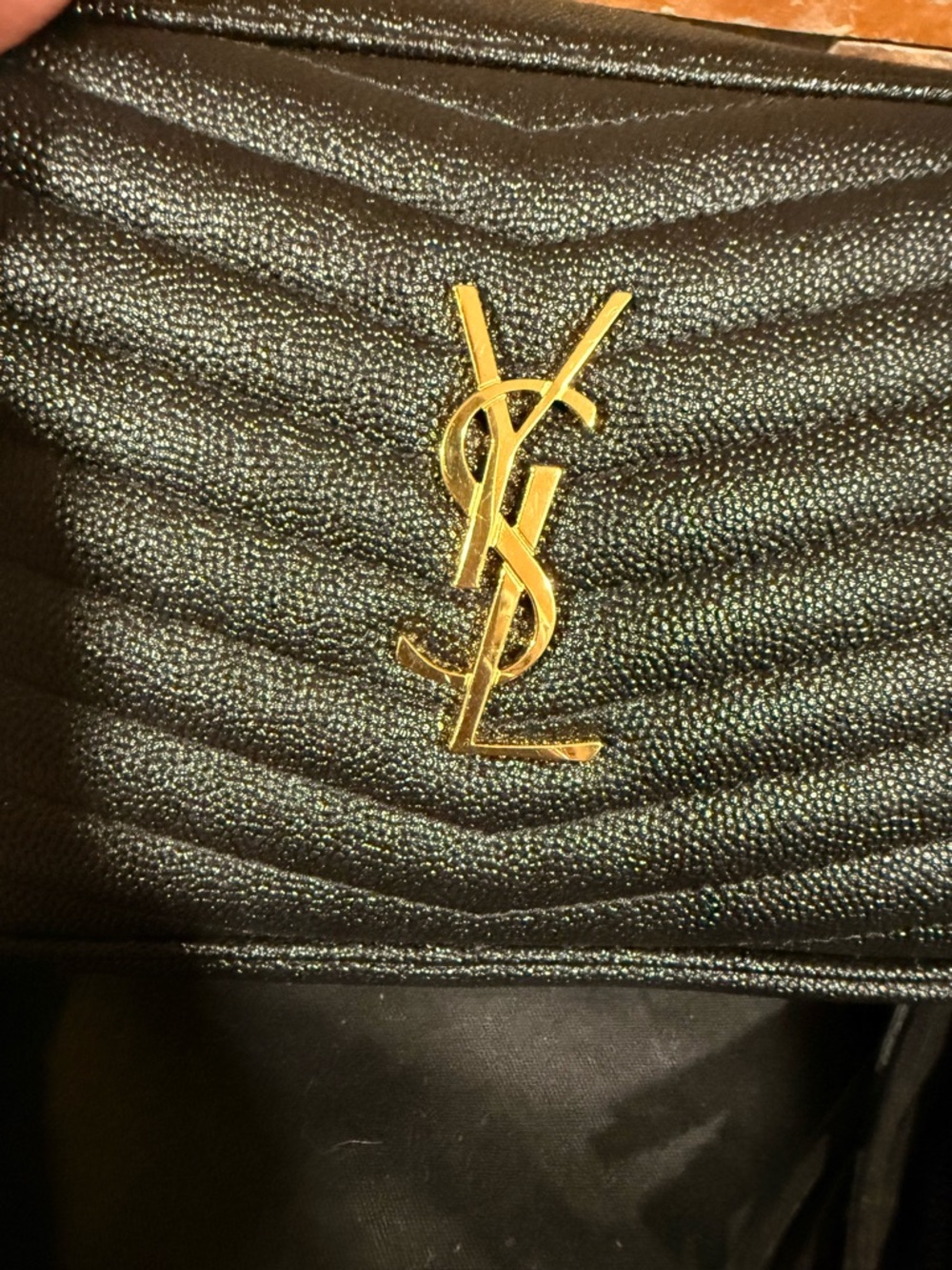 Saint Laurent Black Quilted Camera Crossbody with Gold YSL Logo - Picture 7 of 11